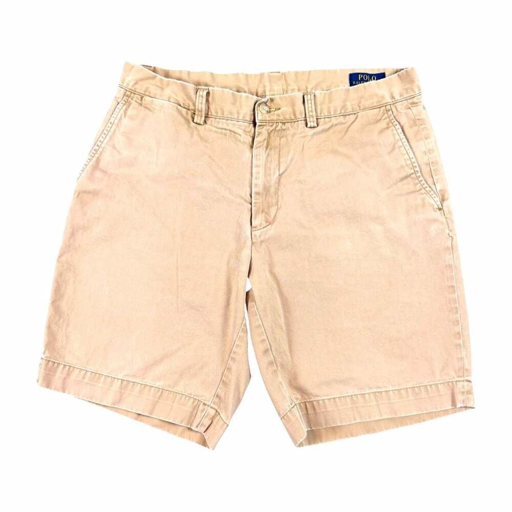Polo Ralph Lauren Men's Classic Fit Beige Chino Shorts  Size 34 100% Cotton
